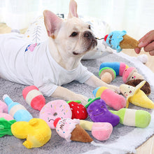Load image into Gallery viewer, Small Stuffed Squeaky Pink Lollipop
