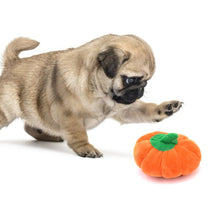 Load image into Gallery viewer, Small Stuffed Squeaky Pumpkin