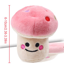 Load image into Gallery viewer, Small Stuffed Squeaky Pink Mushroom