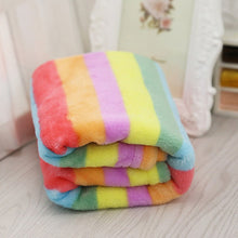 Load image into Gallery viewer, Soft Flannel Rainbow Blanket for Small/Medium Dog Cats