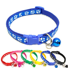 Load image into Gallery viewer, Easy Wear Colourful Collar With Bell for Small Cat Dog
