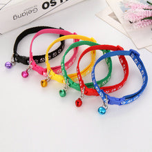 Load image into Gallery viewer, Easy Wear Colourful Collar With Bell for Small Cat Dog