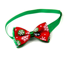 Load image into Gallery viewer, Christmas Holiday Bow Tie Collar for Cat Dog