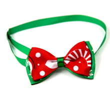 Load image into Gallery viewer, Christmas Holiday Bow Tie Collar for Cat Dog