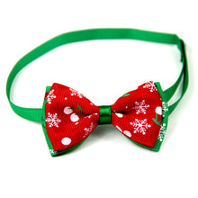 Load image into Gallery viewer, Christmas Holiday Bow Tie Collar for Cat Dog