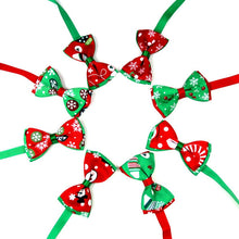 Load image into Gallery viewer, Christmas Holiday Bow Tie Collar for Cat Dog