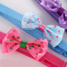 Load image into Gallery viewer, Dotted Bow Tie Collar with Bell for Cat Dog