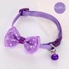 Load image into Gallery viewer, Dotted Bow Tie Collar with Bell for Cat Dog