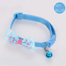 Load image into Gallery viewer, Dotted Bow Tie Collar with Bell for Cat Dog