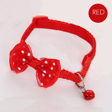 Load image into Gallery viewer, Dotted Bow Tie Collar with Bell for Cat Dog