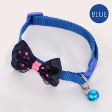 Load image into Gallery viewer, Dotted Bow Tie Collar with Bell for Cat Dog