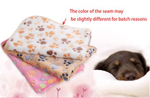 Load image into Gallery viewer, Winter Warm Thick Coral Fleece Blanket / Mat / Sleeping Bed For Small Medium Cats Dogs