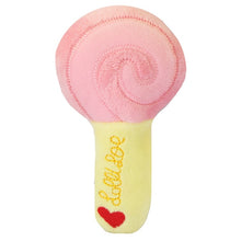 Load image into Gallery viewer, Small Stuffed Squeaky Pink Lollipop