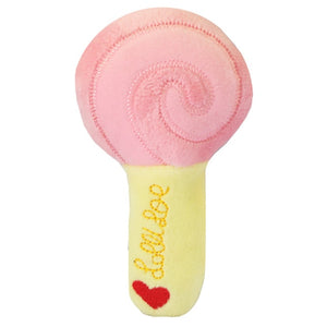 Small Stuffed Squeaky Pink Lollipop