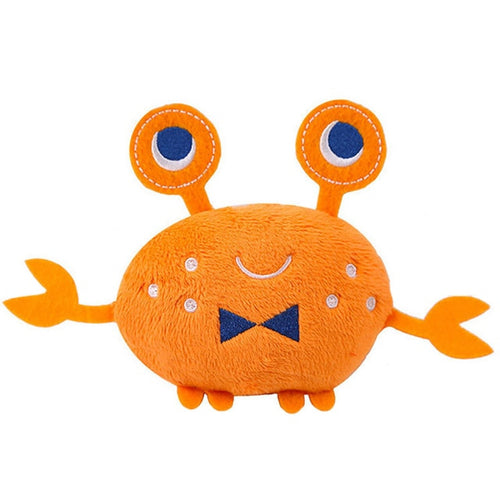 Small Stuffed Squeaky Orange Crab