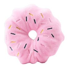 Load image into Gallery viewer, Small Stuffed Squeaky Pink Donut