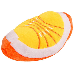 Small Stuffed Squeaky Sliced Orange