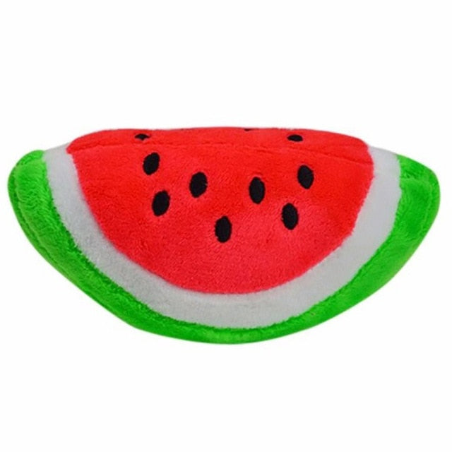 Small Stuffed Squeaky Sliced Watermelon