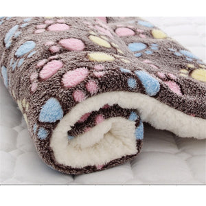 Fluffy Breathable Coral Blanket - Coffee Footprint