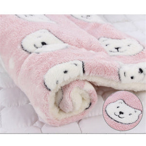 Fluffy Breathable Coral Blanket - Pink