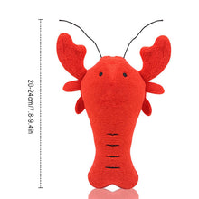 Load image into Gallery viewer, Small Stuffed Squeaky Red Lobster