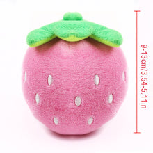 Load image into Gallery viewer, Small Stuffed Squeaky Pink Strawberry