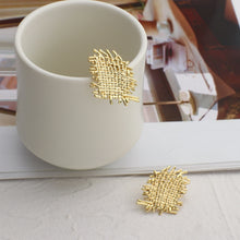 Load image into Gallery viewer, Unique Braided Irregular Geometric Stud Earrings