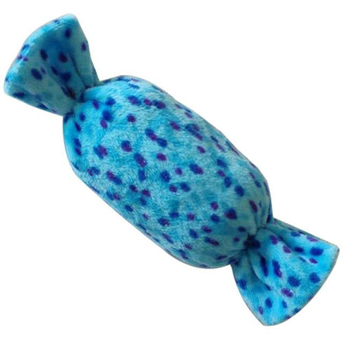 Small Stuffed Squeaky Blue Candy