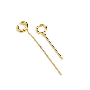 Gold Crystal Ear Cuffs Earrings