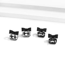 Load image into Gallery viewer, Sweet Black Bowknot Stud Earrings