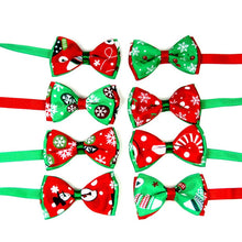 Load image into Gallery viewer, Christmas Holiday Bow Tie Collar for Cat Dog