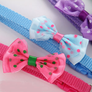 Dotted Bow Tie Collar with Bell for Cat Dog
