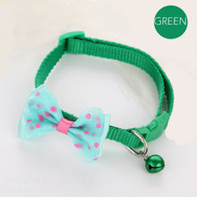 Load image into Gallery viewer, Dotted Bow Tie Collar with Bell for Cat Dog