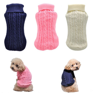 Warm Knitted Sweater for Puppy and Kitten